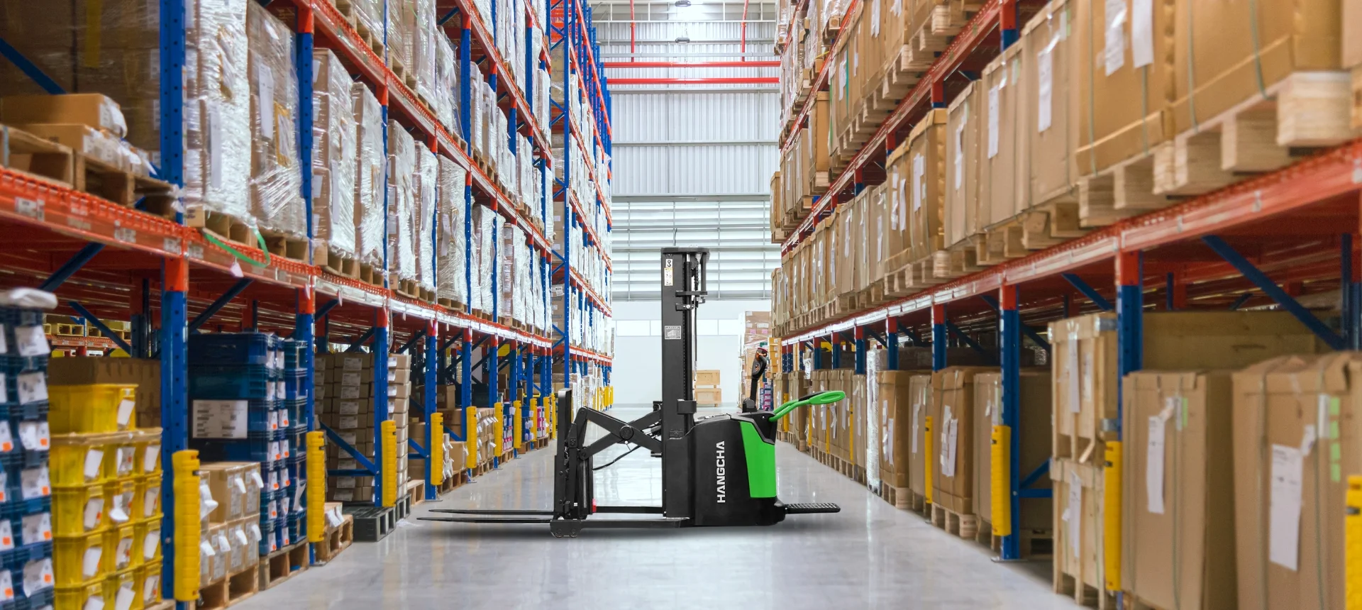 stand-on-with-reach-truck-stacker-for-sale-product-introduction-background-details-page